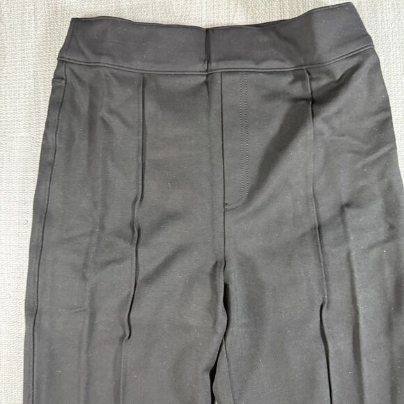 SPANX Pants Womens M Black Perfect Fit Ponte High Rise Flare Leg Stretch 20252R - Picture 2 of 8